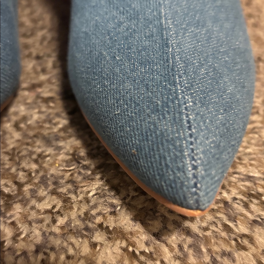 True Religion Blue Denim Knee-High Boots - Picture 11 of 13